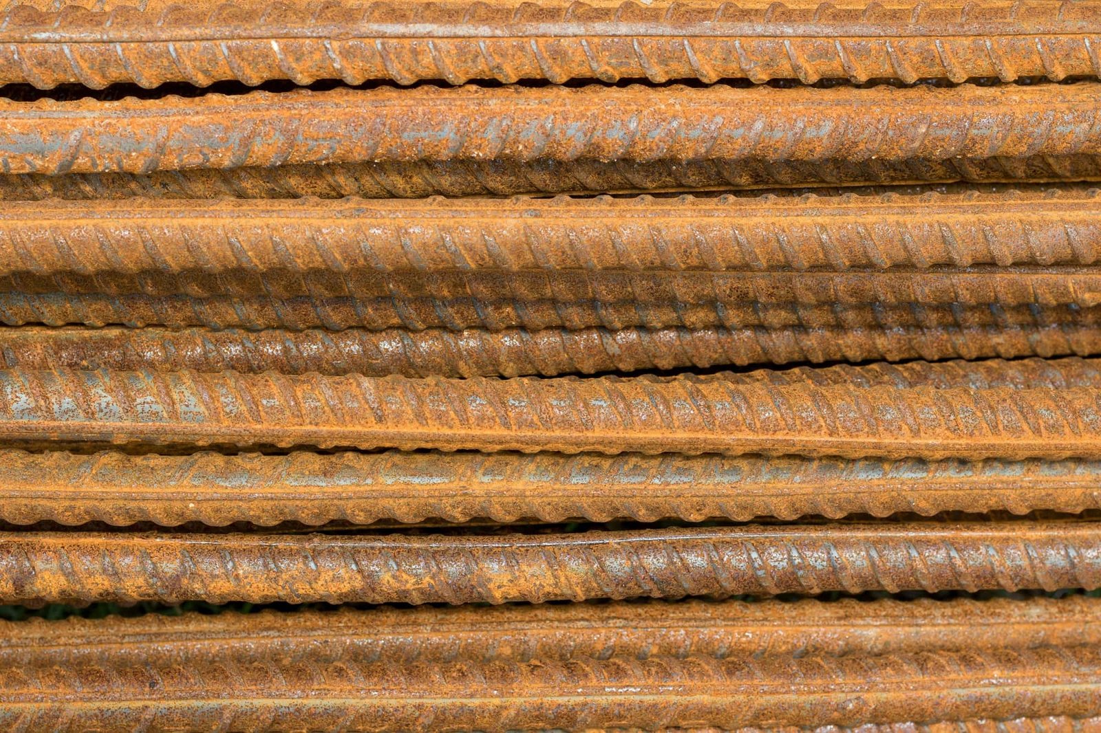 Structural steel detail on a fabrication site